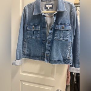 Loft Denim jacket medium wash size large